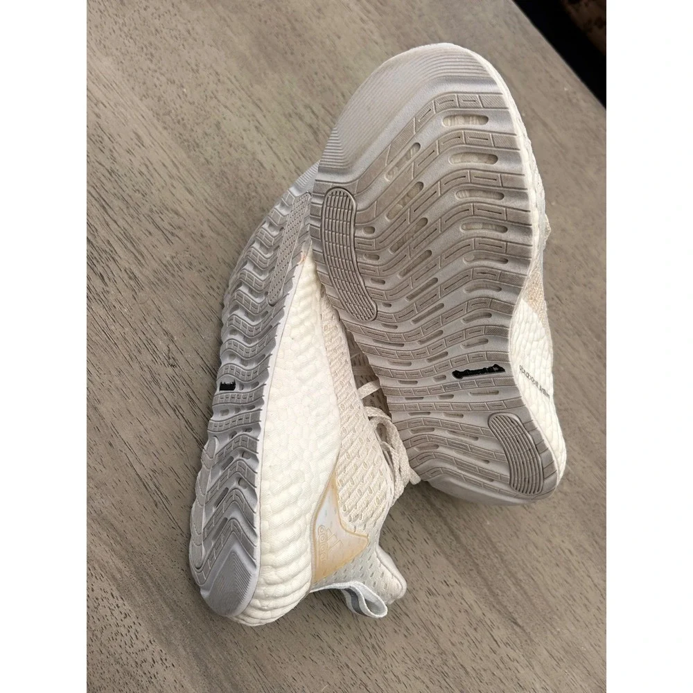 Adidas‎ Alphaboost Running Shoes Mens 6 Cream White EH3314 Sample Sneakers